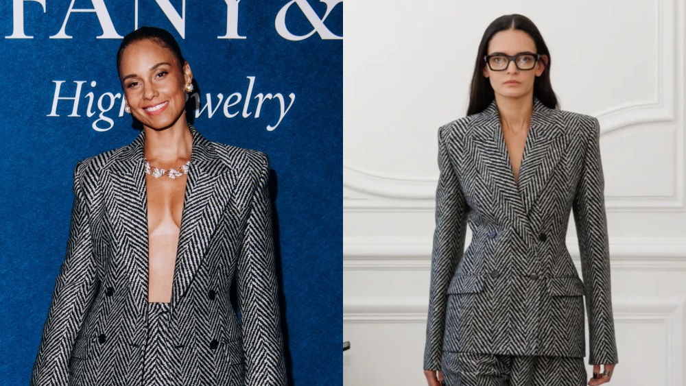 Alicia Keys wears Givenchy fall 2025 ready-to-wear collection for the Tiffany Blue Book Gala.