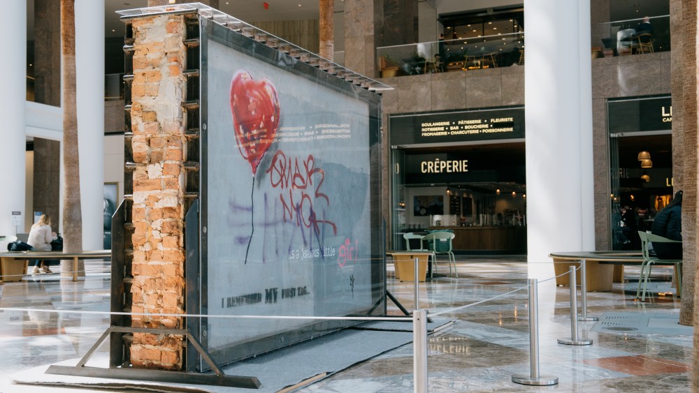 Banksy’s ‘Battle to Survive a Broken Heart’ on View at Brookfield Place
