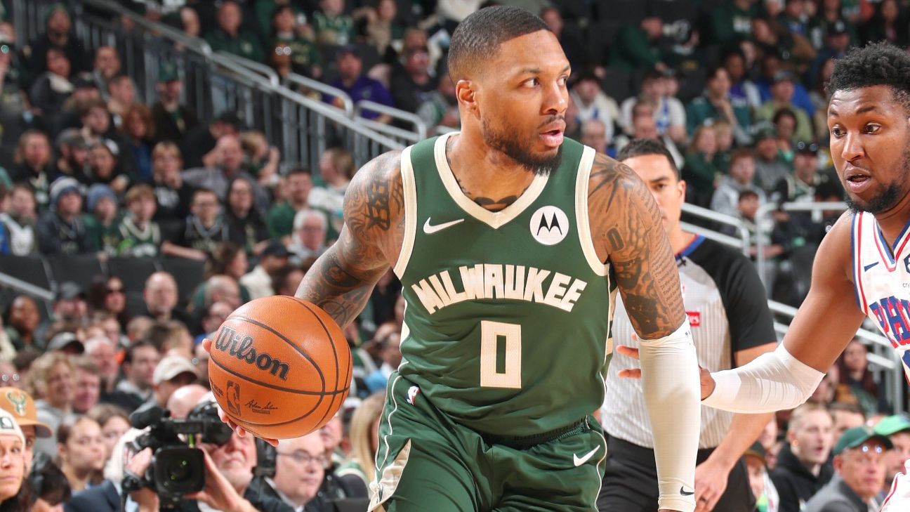 Bucks' Damian Lillard to miss start of NBA playoffs, sources say