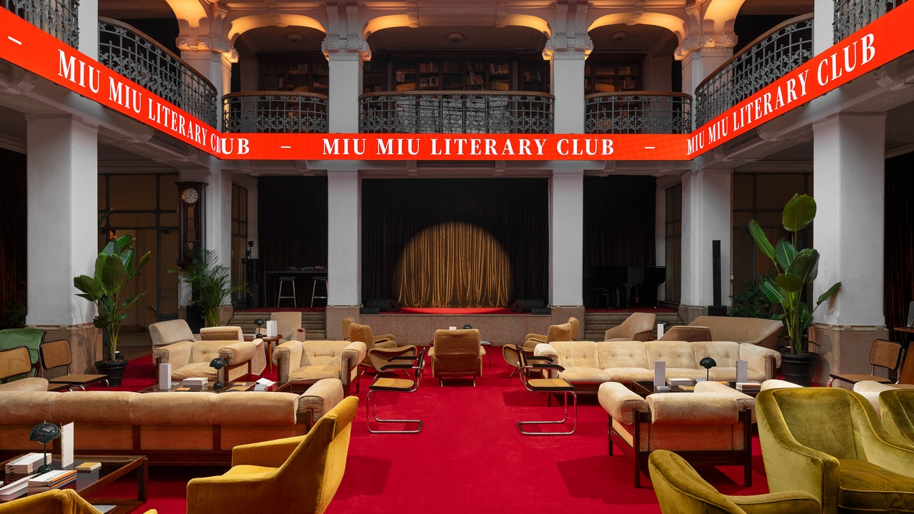 Miu Miu’s Playful, Provocative Literary Club at Milan Design Week Was the Hottest Ticket in Town