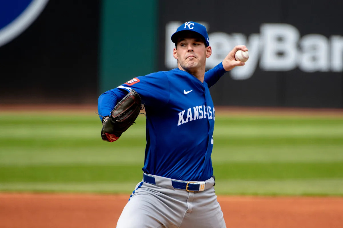 Royals’ Cole Ragans overcomes hamstring cramping to strike out 10 and get his first win of the year