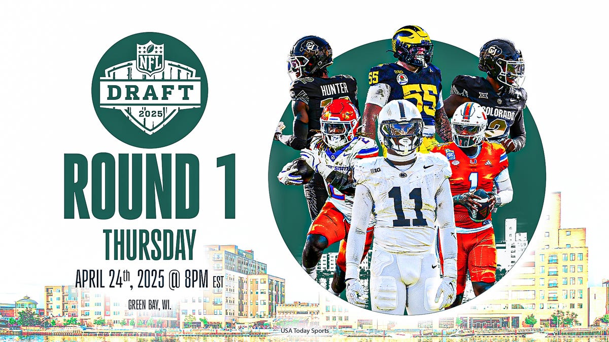 What time and channel is the 2025 NFL draft’s first round?