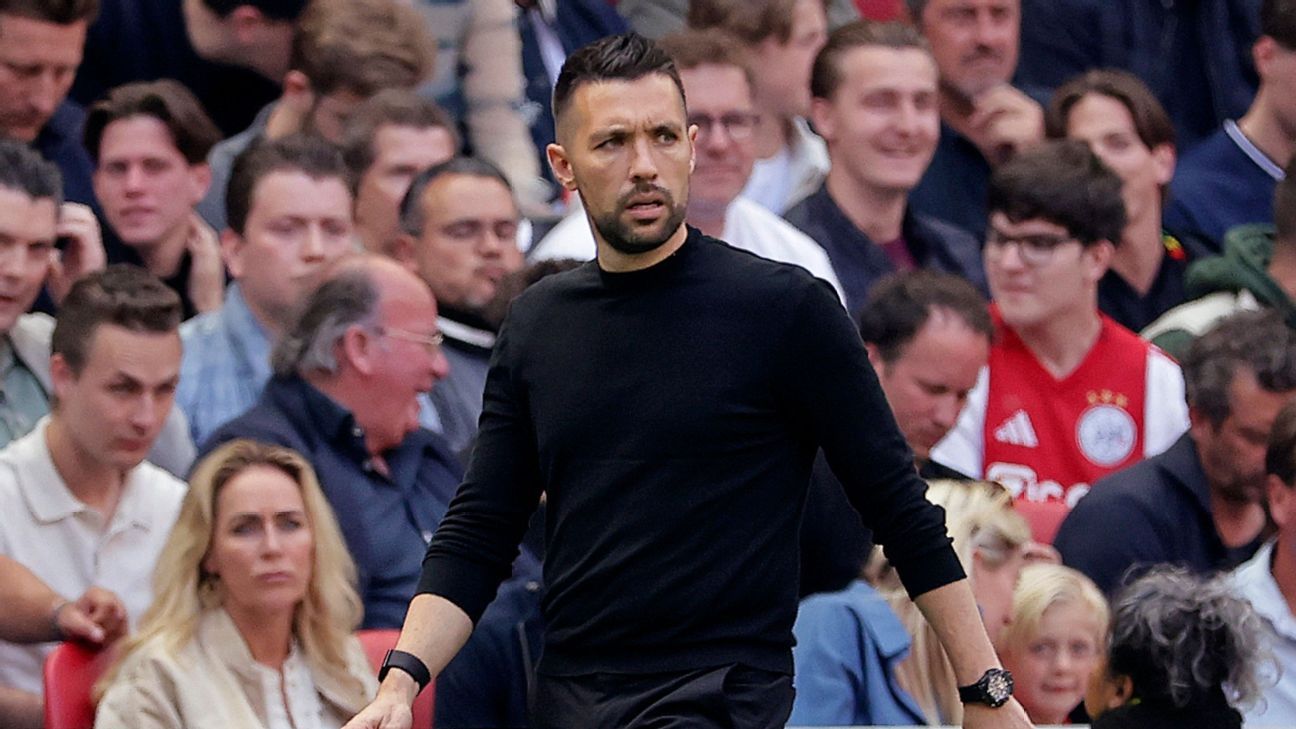 Ajax manager Francesco Farioli has no regrets despite historic title collapse