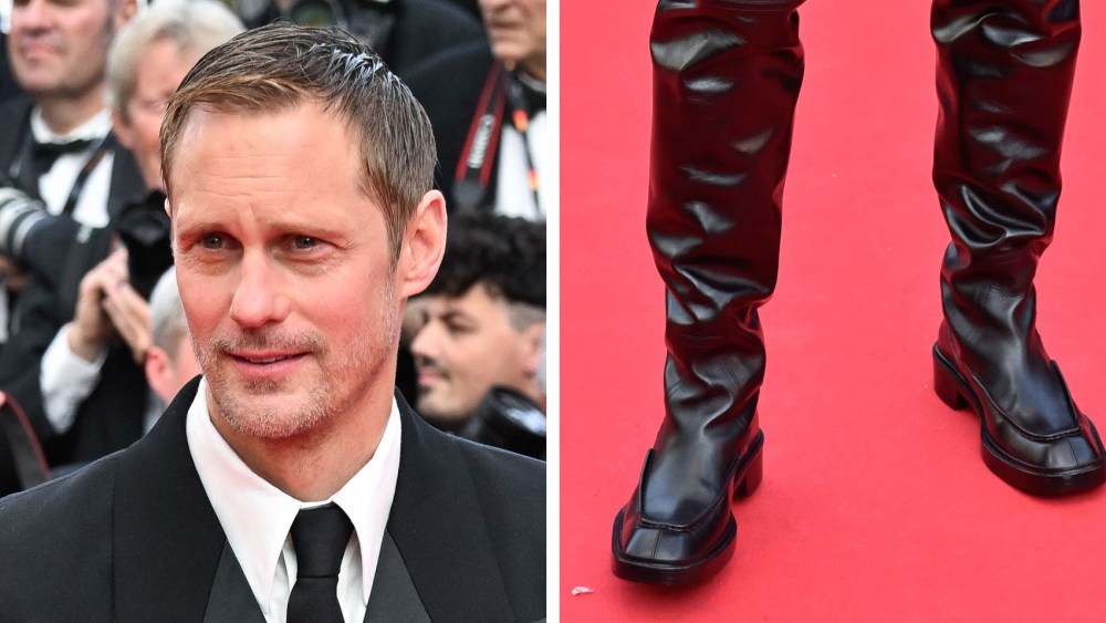 Alexander Skarsgard Wears Saint Laurent Fetish Boots at Cannes 2025