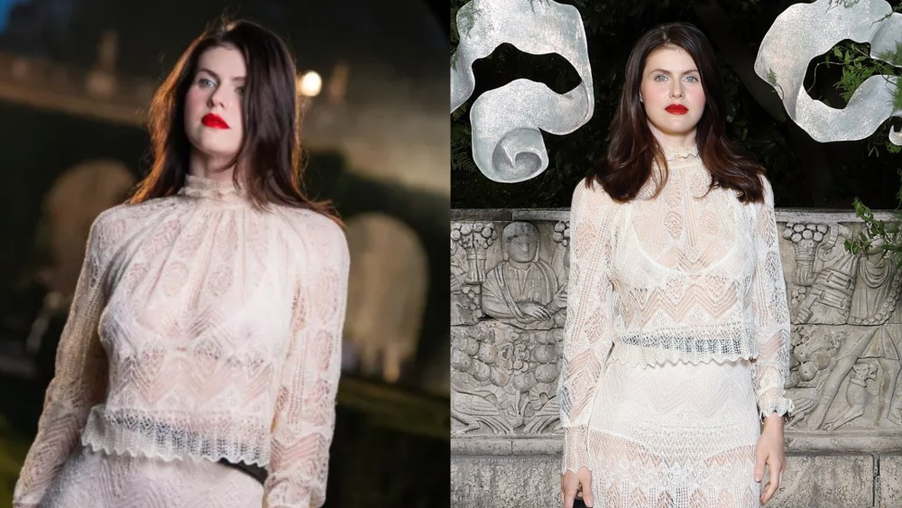 Alexandra Daddario Goes Sheer for Dior Cruise 2026 Show