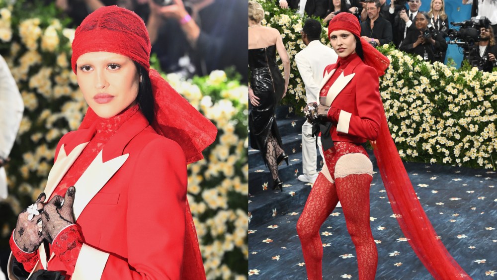 Amelia Gray Hamlin Pays Homage to Harlem at Met Gala 2025 in Lace Look