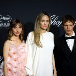 Marie Colomb, Angelina Jolie and Finn Bennett.