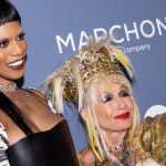 Laverne Cox, Betsey Johnson at the ACE Awards held at Pierre Hotel NY on May 6, 2025 in New York, New York.