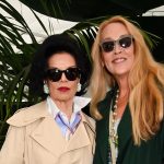 Bianca Jagger, Jerry Hall, and Jason Isaacs Go Full Bloom in Burberry at the Chelsea Flower Show