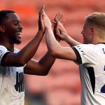 Ethan Laird celebrates his goal for Birmingham City