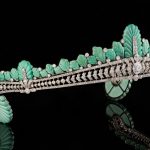 Nancy Astor's Cartier tiara, made from carved turquoise and diamonds, is going under the hammer at Bonhams London on June 5.