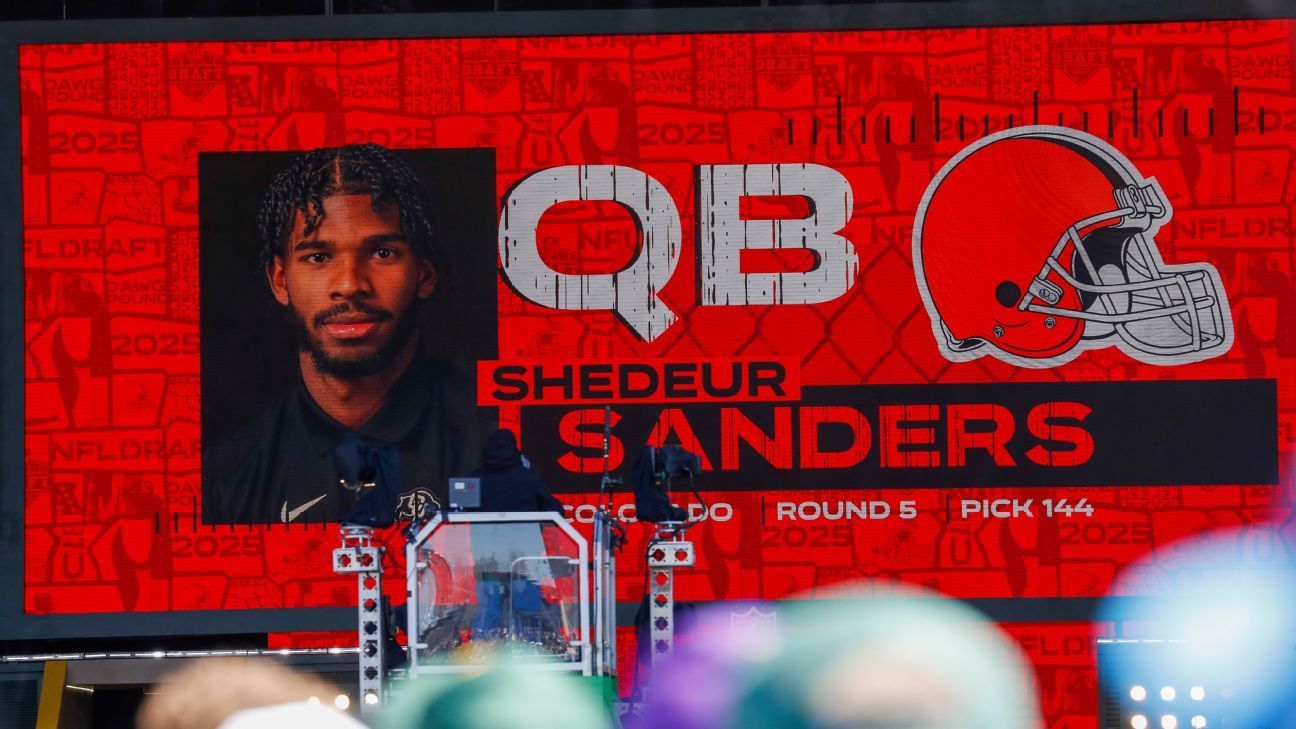 Browns’ Shedeur Sanders to start NFL career wearing No. 12