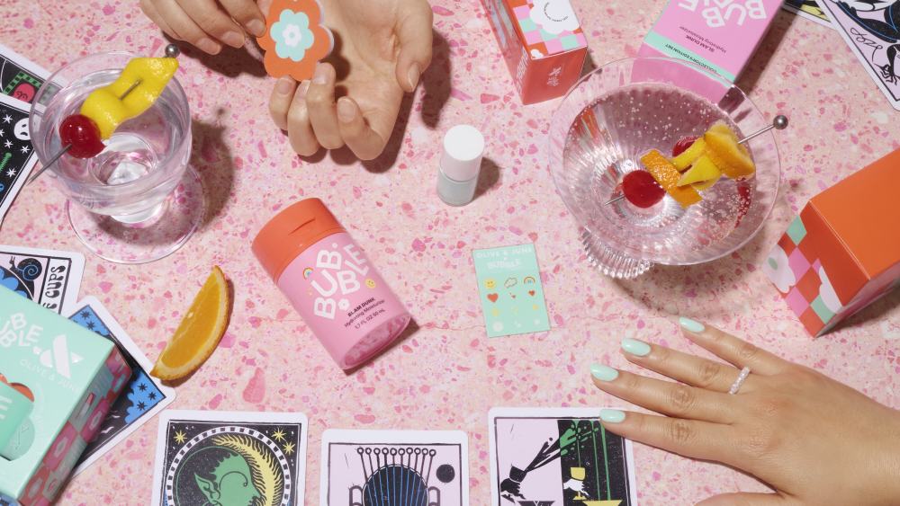 Bubble Skincare and Olive & June Are Collaborating