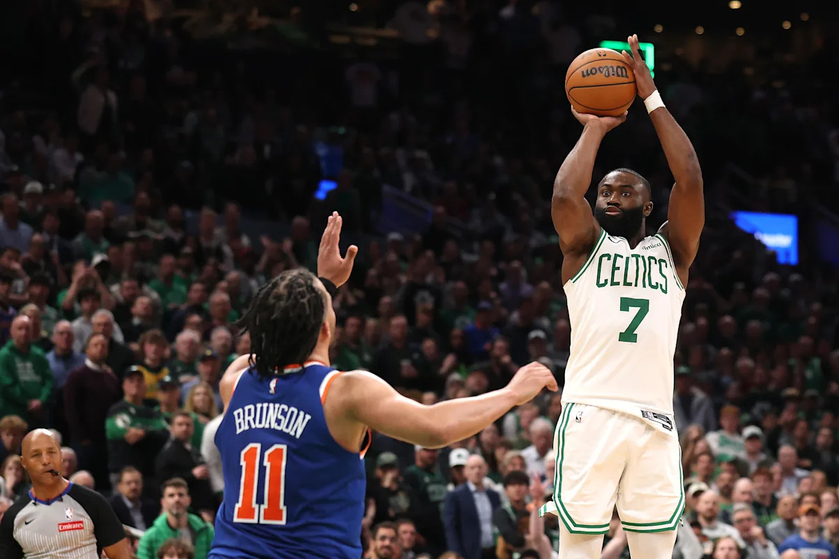 Celtics set NBA playoff record with 45 missed threes in shocking Game 1 loss to Knicks