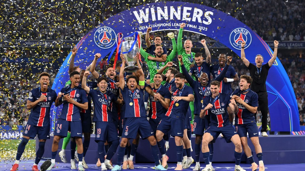 Champions League final: PSG rout Inter Milan in record win for 1st title