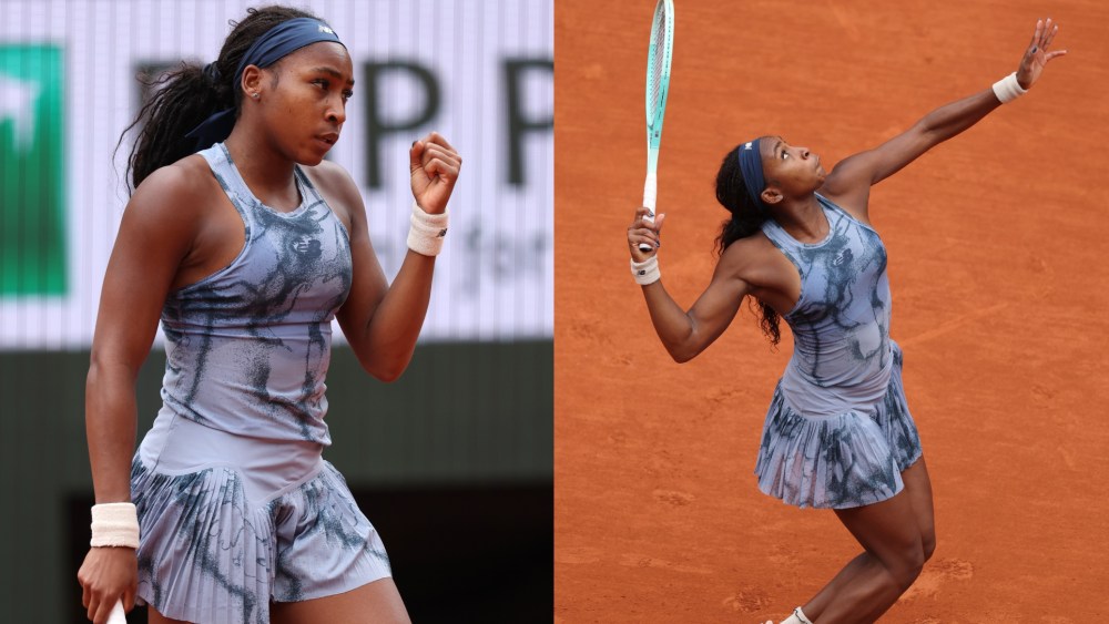 Coco Gauff Wears Marbled New Balance Tennis Kit for French Open 2025