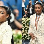 Coco Jones at The 2025 Met Gala Celebrating "Superfine: Tailoring Black Style" held at the Metropolitan Museum of Art on May 05, 2025 in New York, New York.