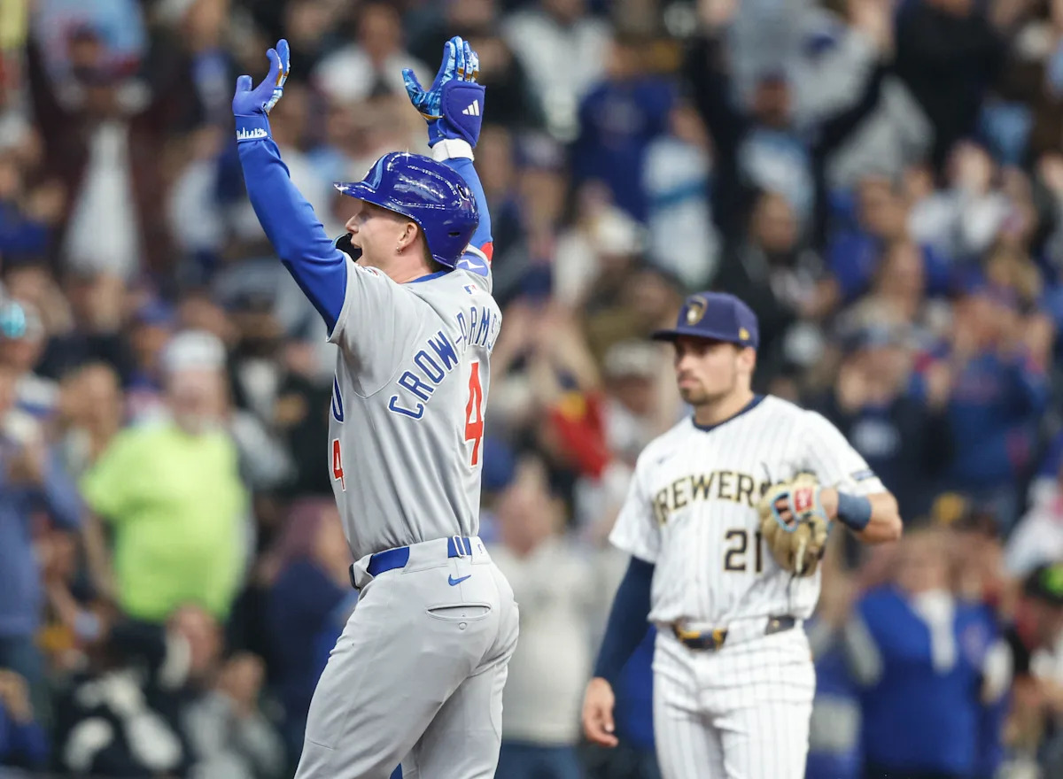 Crow-Armstrong homers for 3rd time in 2 nights as Cubs defeat Brewers 6-2