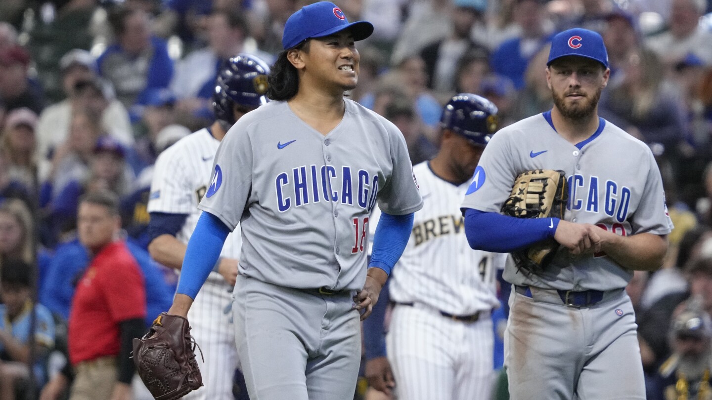 Cubs put lefty Shota Imanaga on injured list after he got hurt going to cover first base