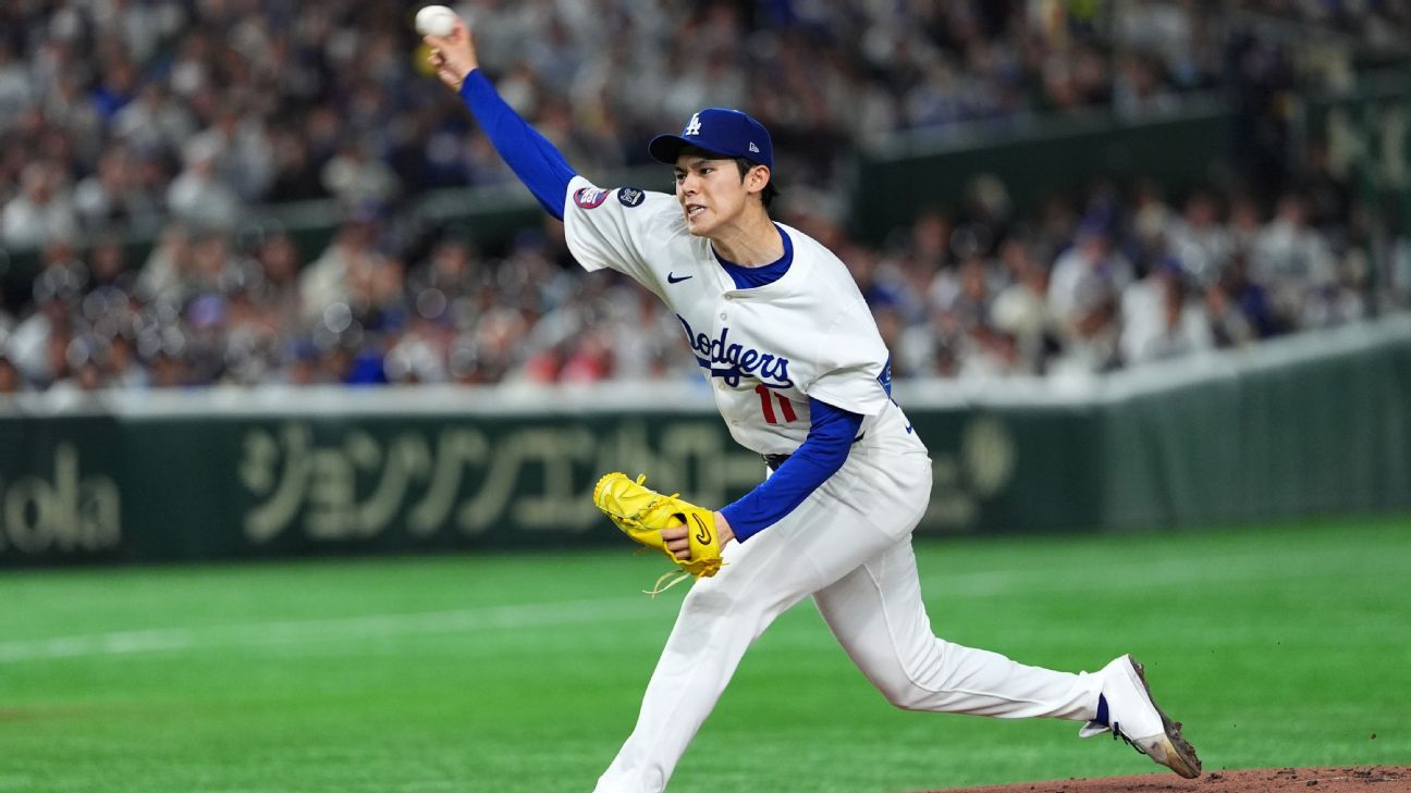 Dodgers’ Sasaki unsure if velocity dip tied to shoulder issue