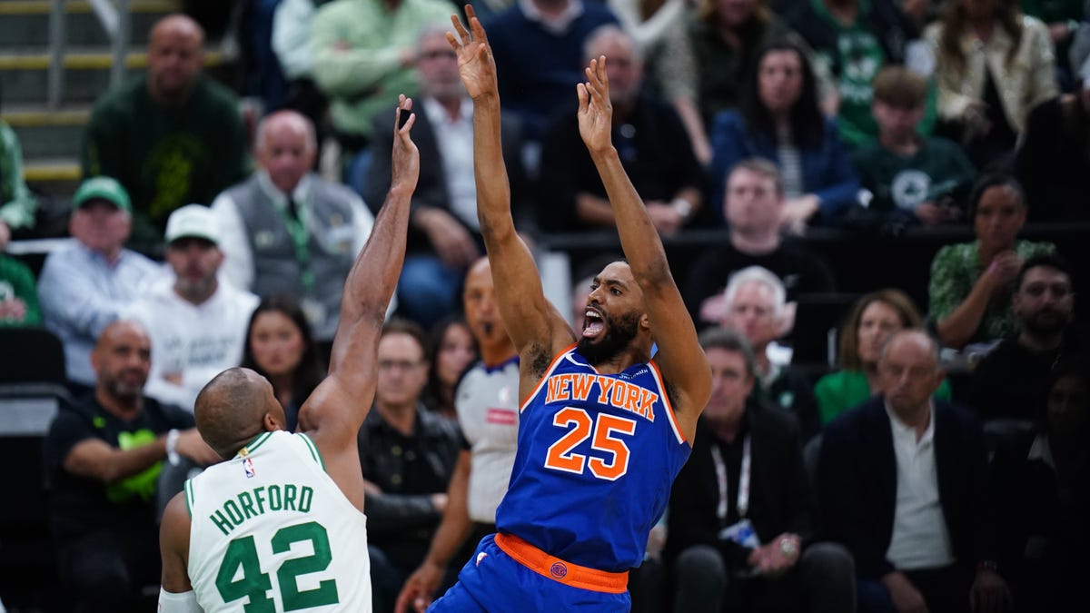 Former Nets guard Mikal Bridges, Knicks stun Celtics in Game 1 OT win