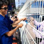 MONTE-CARLO, MONACO - MAY 23: Alexander Albon of Thailand and Williams signs a photo for a gan through the paddock fence during previews ahead of the F1 Grand Prix of Monaco at Circuit de Monaco on May 23, 2024 in Monte-Carlo, Monaco. (Photo by Kym Illman/Getty Images)