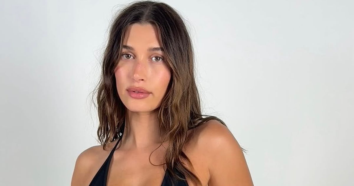 Hailey Bieber’s Upcycled Watch Dress Debuted On The Marine Serre Fall 2025 Runway