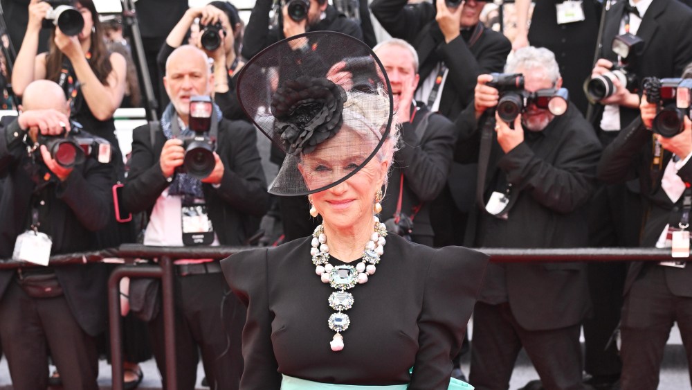 Helen Mirren at the "La Venue de l’Avenir" premiere during the 78th Cannes Film Festival held at the Palais des Festivals on May 22, 2025 in Cannes, France.