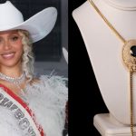 Beyoncé's custom Brilliant Earth bolo tie necklace for the Cowboy Carter Tour.