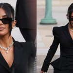 Kim Kardashian at the Palais de Justice on May 13 in Paris.