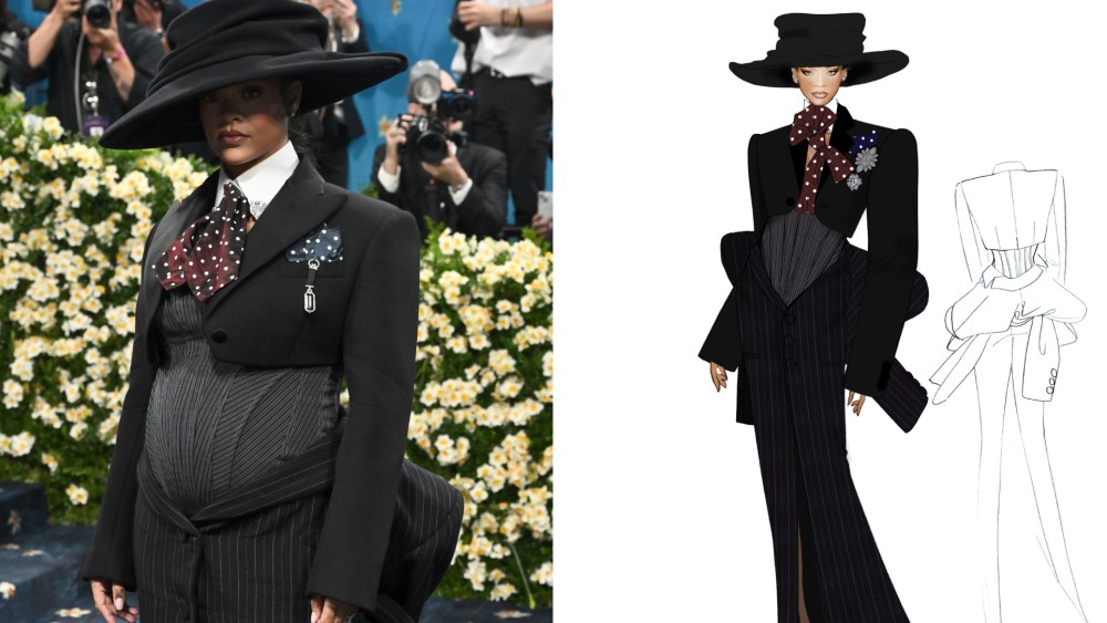 How Rihanna Revealed Third Pregnancy in Marc Jacobs at Met Gala 2025