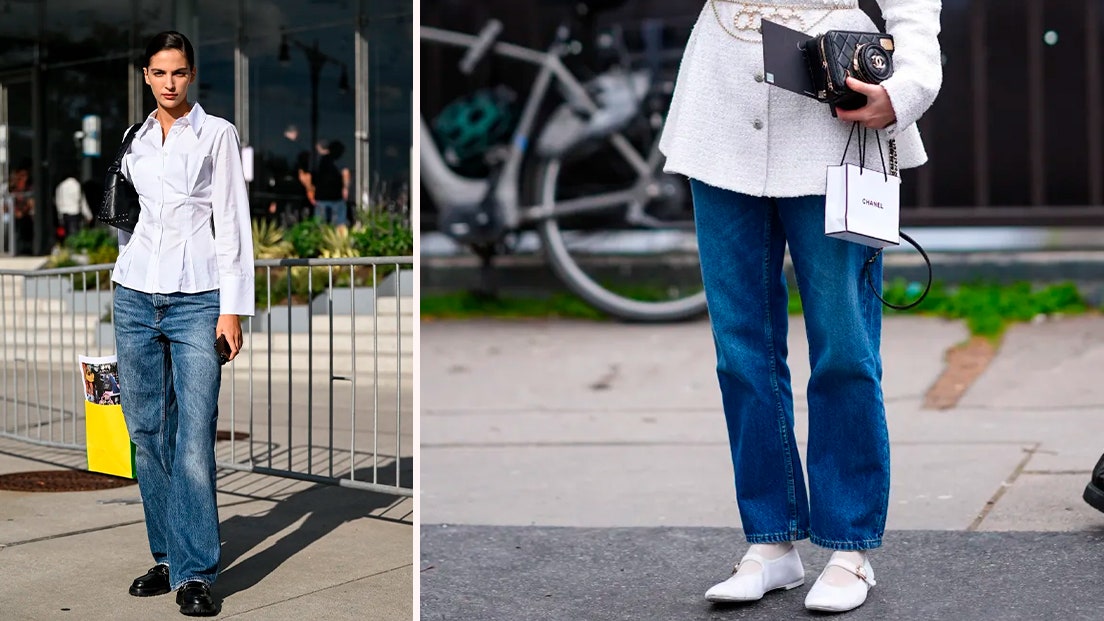 How to Wear ’90s Straight-Leg Jeans With Flats in 2025