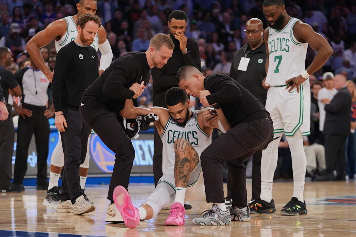 ‘I’ve got no words right now:’ Celtics reeling in aftermath of Jayson Tatum injury but vow to be ready for Game 5