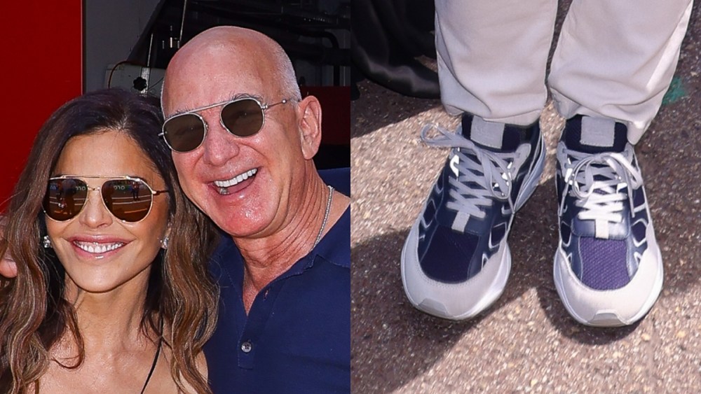 Jeff Bezos Wears Clae Sneakers, Lauren Sanchez Goes Sheer at F1 Monaco