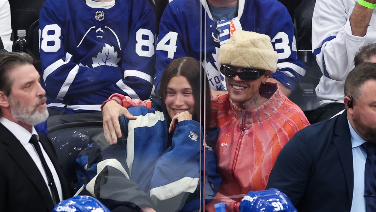 Justin and Hailey Bieber Had a Cozy, Extremely Canadian Date Night Out at a Toronto Maple Leafs Game