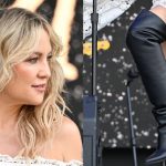 Kate Hudson wears jimmy choo boots performs on Day 2 of BottleRock Napa Valley Music Festival at Napa Valley Expo on May 24, 2025 in Napa, California.