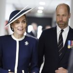 GLASGOW, SCOTLAND - MAY 22: The Prince and Princess of Wales, known as the the Duke and Duchess of Rothesay when in Scotland, attend the naming ceremony for HMS Glasgow, at the BAE Systems shipyard in Scotstoun, on May 22, 2025 in Glasgow, Scotland. In June 2021, The Princess was appointed as the Sponsor of HMS Glasgow, a state-of-the-art Type 26 anti-submarine frigate, designed to provide protection to the UK's nuclear deterrent and aircraft carriers. (Photo by Andy Barr - WPA Pool/Getty Images)