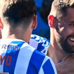 Robbie Deas (right) celebrates scoring Kilmarnock's third against Dundee
