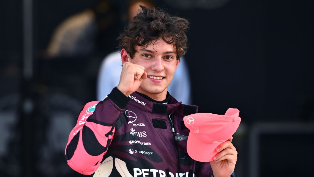 Kimi Antonelli takes surprise Miami GP sprint pole