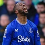 Everton's Beto celebrates after making it 3-0