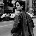 An ad image of Levi's x Sacai Collaboration.
