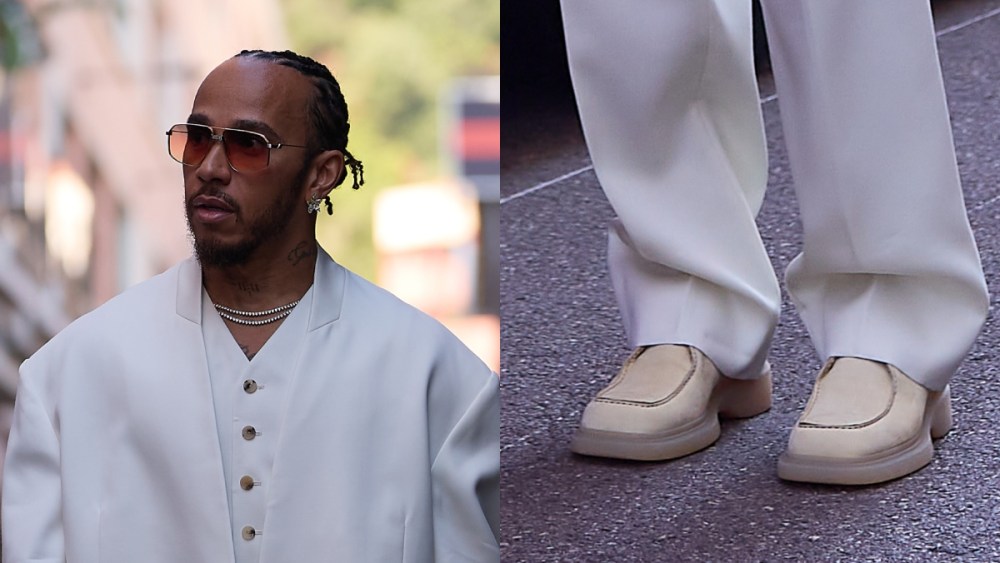 Lewis Hamilton Soars in Height-Boosting CK Shoes at Monaco Grand Prix