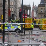 Police and emergency personnel dealing with an incident near the Liver Building in Liverpool during the Premier League winners parade. Picture date: Monday May 26, 2025.