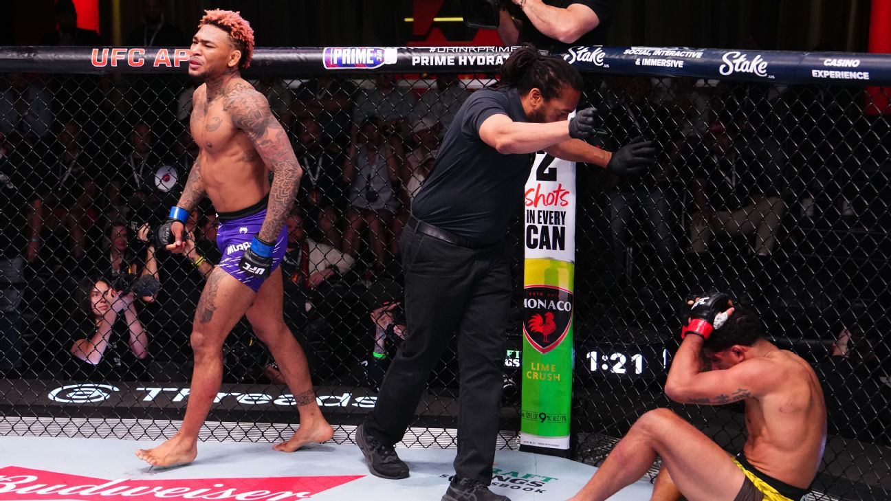 Michael Morales stops Gilbert Burns in 1st at UFC Fight Night