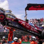 Monaco GP: Lewis Hamilton crashes after Charles Leclerc sets pace from Max Verstappen ahead of qualifying | F1 News