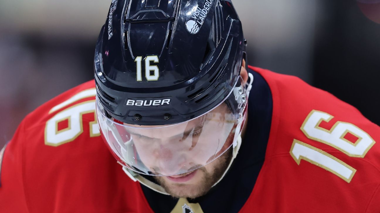 Panthers captain Aleksander Barkov ‘all right’ after hard hit