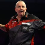 Phil Taylor reacting during day fifteen of the William Hill World Darts Championship at Alexandra Palace, London. PRESS ASSOCIATION Photo. Picture date: Monday January 1, 2018. See PA story DARTS World. Photo credit should read: Steven Paston/PA Wire. RESTRICTIONS: Use subject to restrictions. Editorial use only. No commercial use.