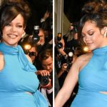 A$AP Rocky, Rihanna blue dress alaia at the "Highest 2 Lowest" Premiere during The 78th Cannes Film Festival at Palais des Festivals on May 19, 2025 in Cannes, France.