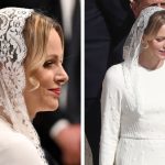 Princess Charlene of Monaco and Prince Albert II of Monaco arrive ahead of the Inauguration Mass of Pope Leo XIV in St Peter's Square on May 18, 2025 in Vatican City, Vatican