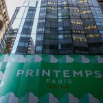 Printemps banner is seen in Manhattan, New York, United States of America, on July 4th, 2024.